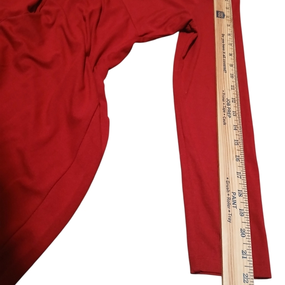 Talbots Women's Size 8P Elegant Red Long Sleeve Dress - Picture 6 of 8